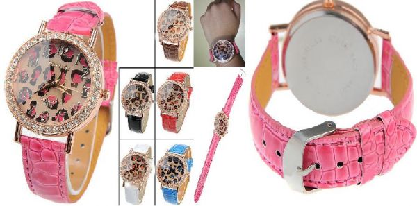 Estilo Feminino relógio de pulso de quartzo com strass