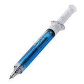 Caneta Esferográfica forma de Seringa - liquedo-Azul